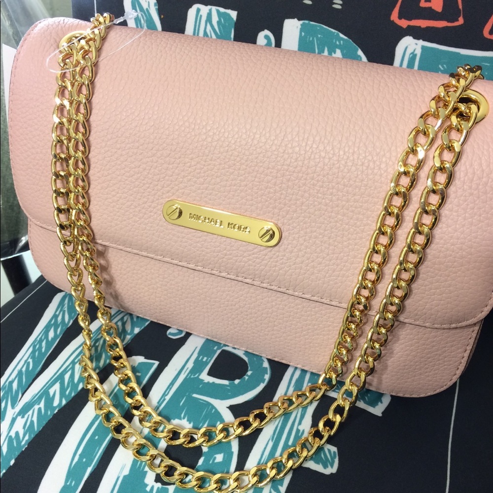 Leather Michael Kors chain purse